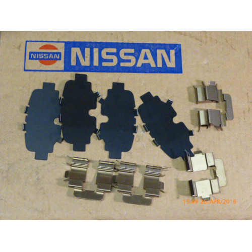 Original Nissan Micra K11 Bremsbelag Montagesatz hinten 44084-99B85  Original Nissan Micra K11 Bremsbelag Montagesatz hinten 4408499B85 Genuine  Nissan Micra K11 Hardware Kit Brake Pad Rear 44084-99B85 Nissan 4408499B85