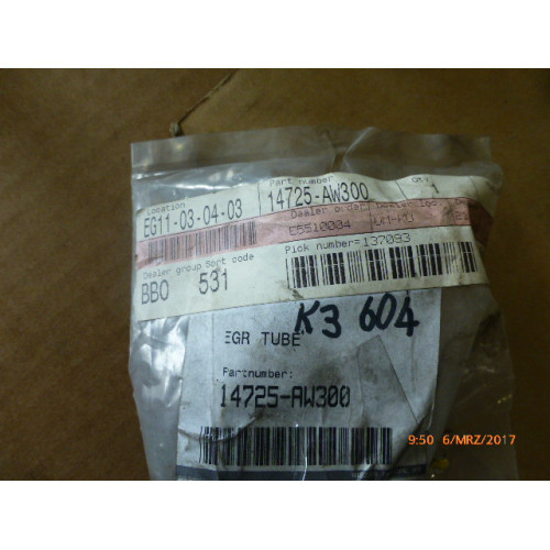 Original Nissan Primera P12 Leitung EGR 14725-AW300 Original Nissan ...
