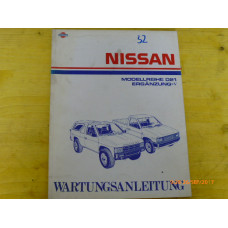 Original Nissan Pickup D21 Reparaturanleitung / Wartungsanleitung Ergänzung NR.5