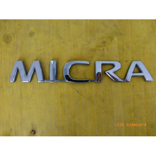 Original Nissan Micra K12 Micra CK12 Emblem Heckklappe 90892-AX600 Nissan  Micra K12 Micra CK12 Emblem Heckklappe 90892AX600 Genuine Nissan Micra K12  Micra CK12 Emblem Back Door 90892-AX600 Nissan 90892AX600