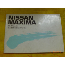 Original Nissan Maxima J30 1989 Bedienungsanleitung Holländisch