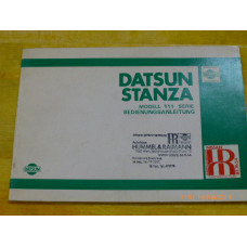 Original Nissan Datsun Bedienungsanleitung Stanza T11 1981 Deutsch