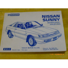 Original Nissan Datsun Bedienungsanleitung Sunny B12 1988 Deutsch / Französisch