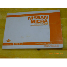 Original Nissan Bedienungsanleitung Micra K10 1987 Deutsch / Französisch
