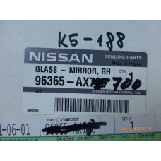 Original Nissan Micra K12 Micra CK12 Spiegelglas links 96365-AX700