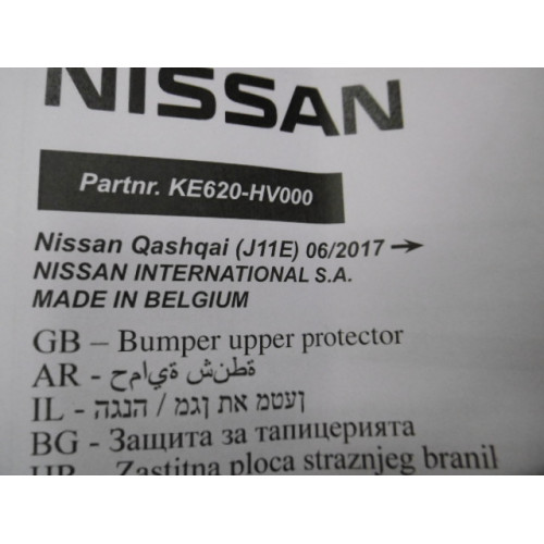 Ladekantenschutz Edelstahl passend für Nissan Qashqai ab 6/2021